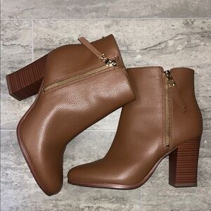 Michael Kors Leather Ankle Boots
